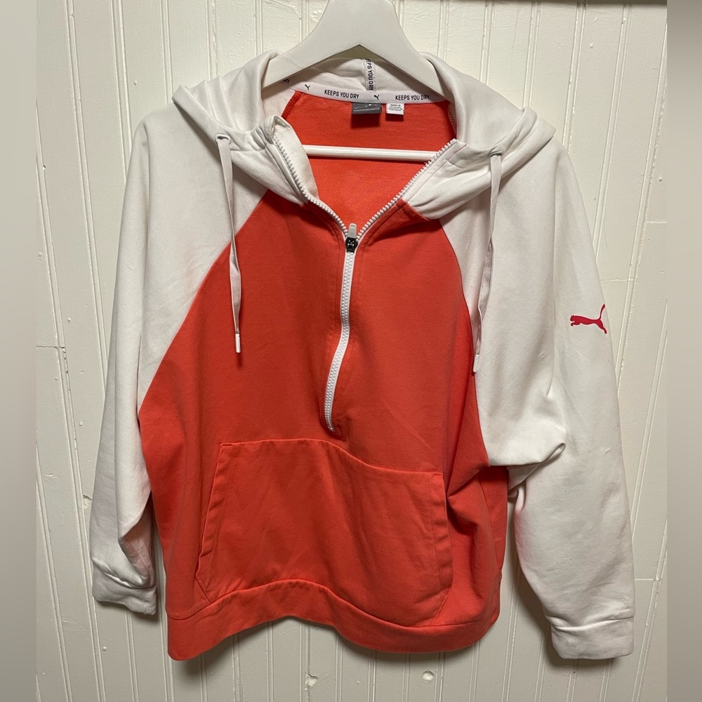 PUMA 1/2 zip pullover size large